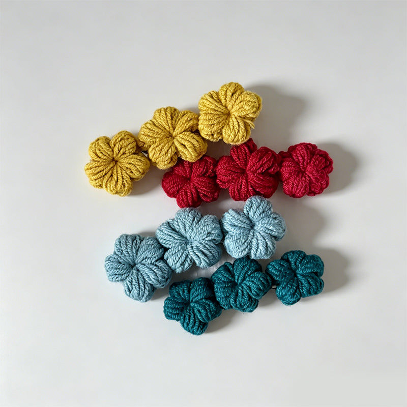 Refined Gradient Woolen Flower - Shopdayla Wholesale - #8034