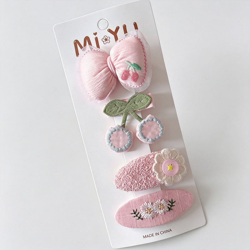 Bow Shape Hair Clip Set
