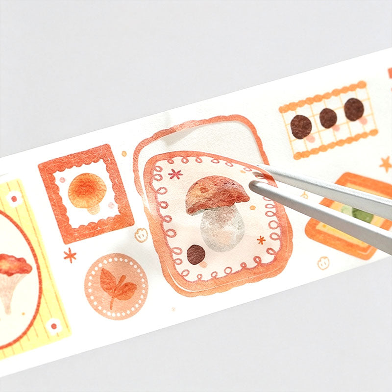 Plant Print Die‑Cut Washi Tape