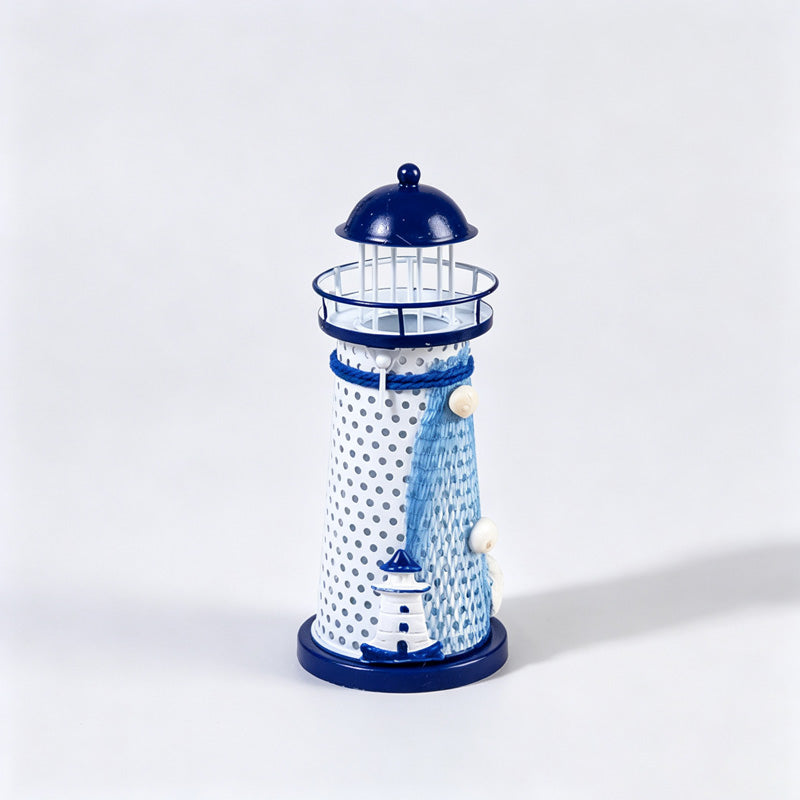 Iron Lighthouse Candle Holder