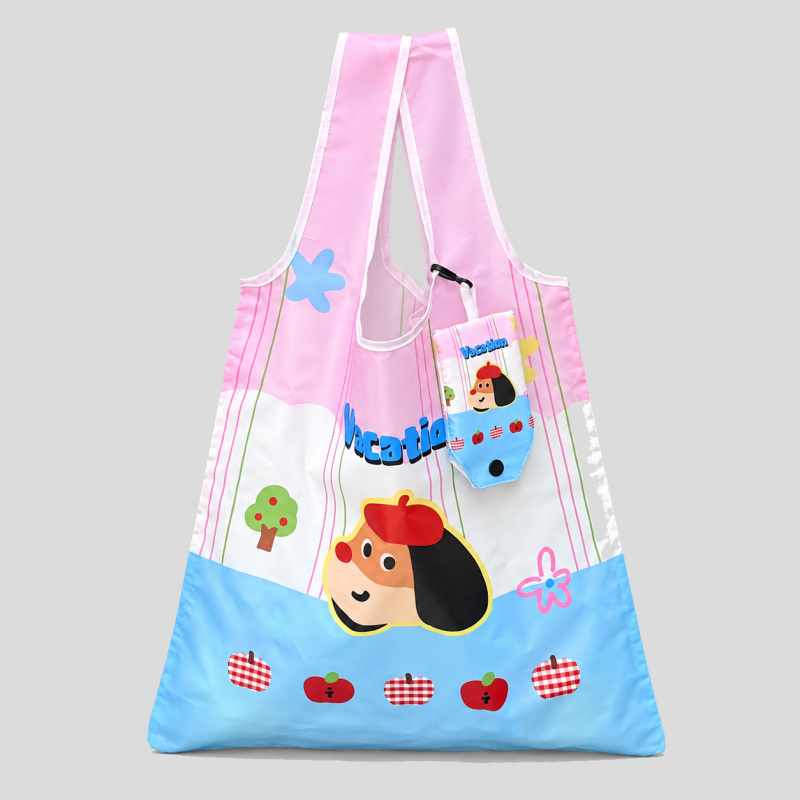 Foldable Apple Shopping Tote Bag