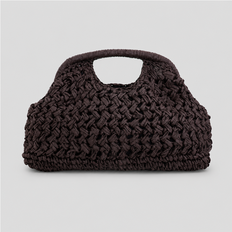 Woven Handle Crochet Bag