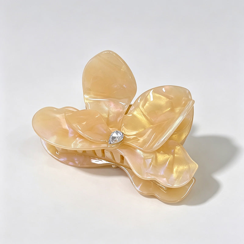 3D Flower Acetate Large Hair Claw