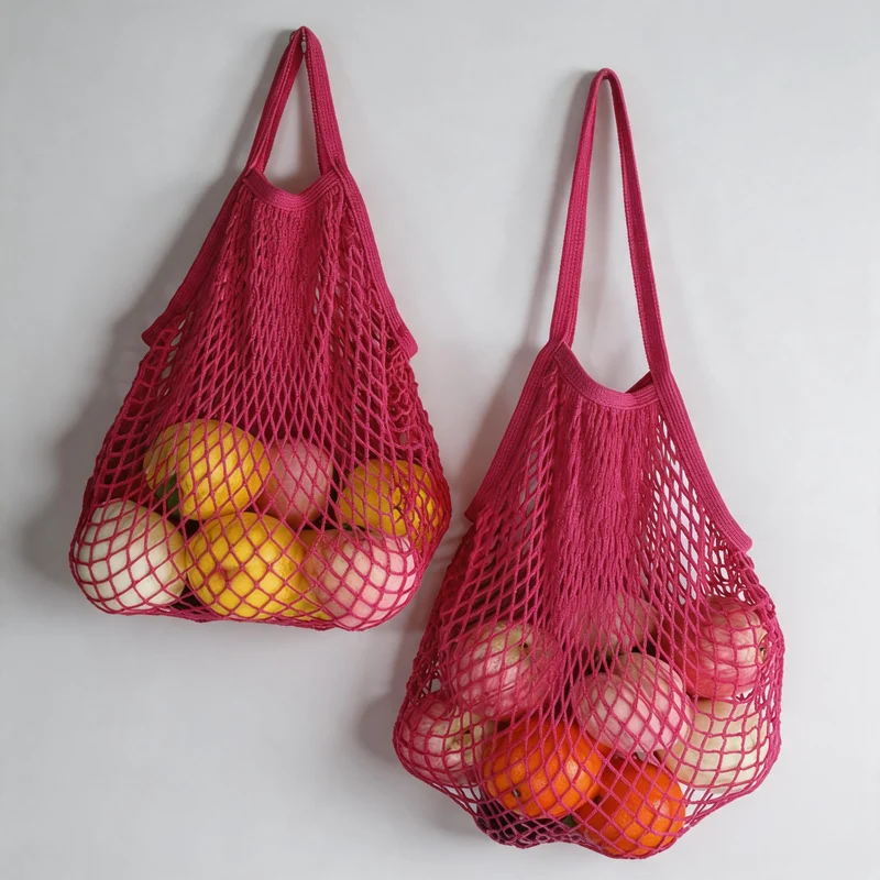 Pastel Hollow-out Mesh Shoulder Bag