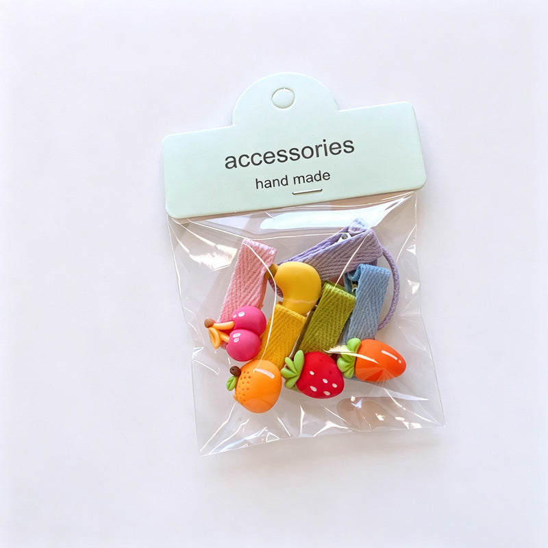 Resin House Hair Clips Set