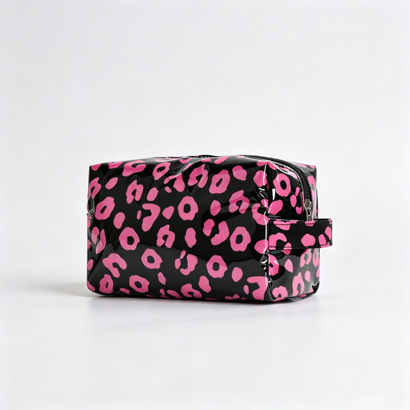 Leopard PVC Zipper Cosmetic Pouch