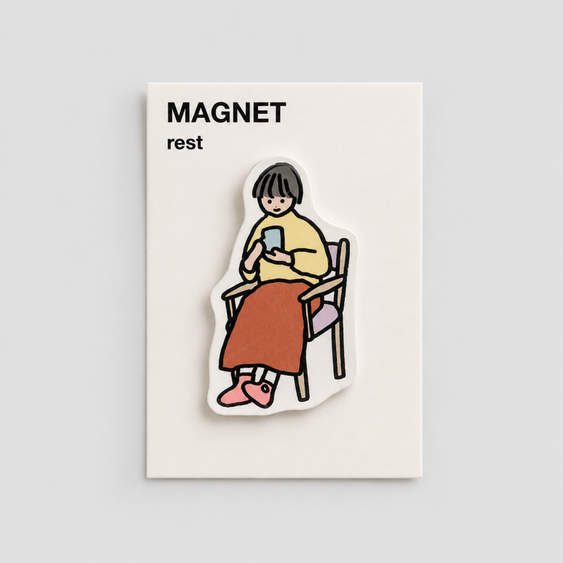 Daily Life Pattern Acrylic Fridge Magnet