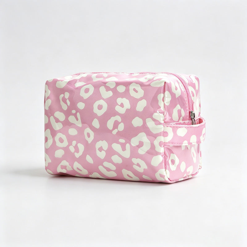 Leopard PVC Zipper Cosmetic Pouch