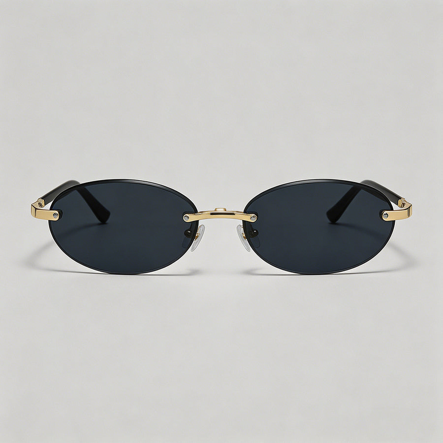 Rimless Oval Sunglasses - Shopdayla Wholesale - #7570