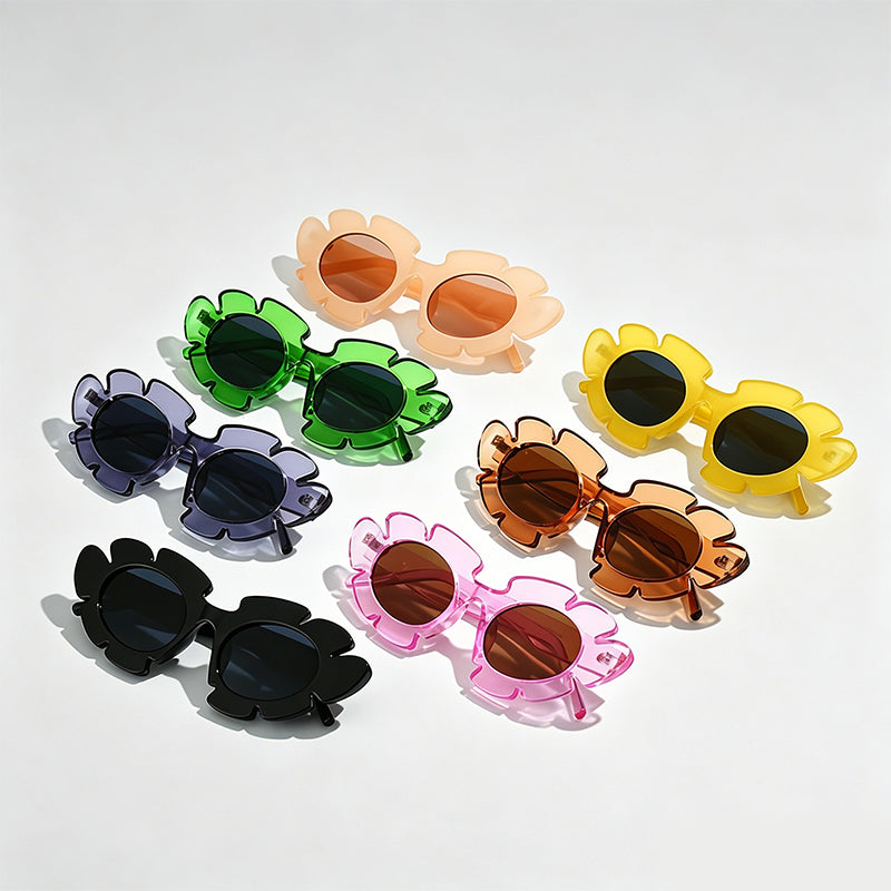 Flower Petal Frame Y2K Fashion Sunglasses