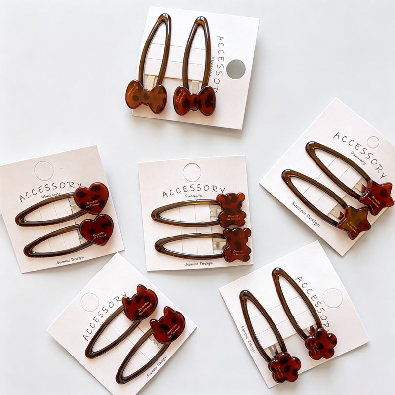 Tortoiseshell Acetate BB Hair Clips