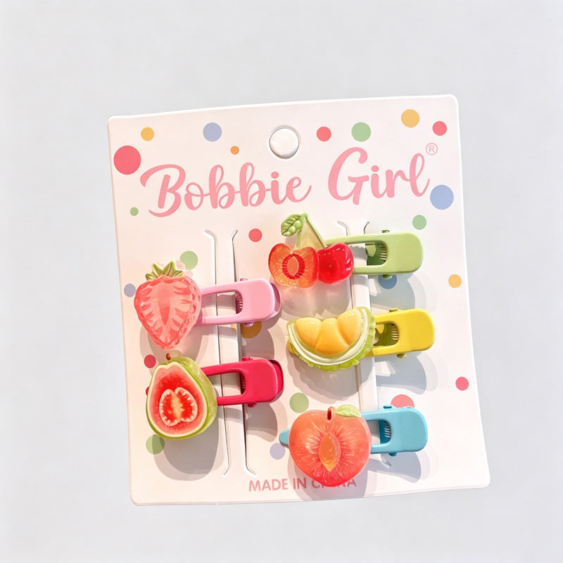 Animal Resin Hair Clips Set