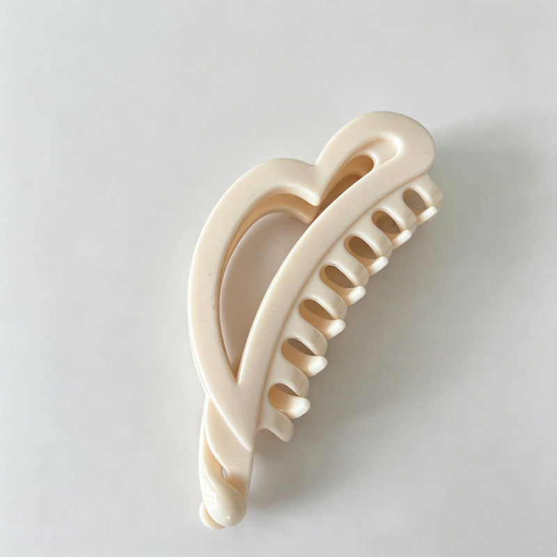 Tortoise Heart Hair Claw Clip