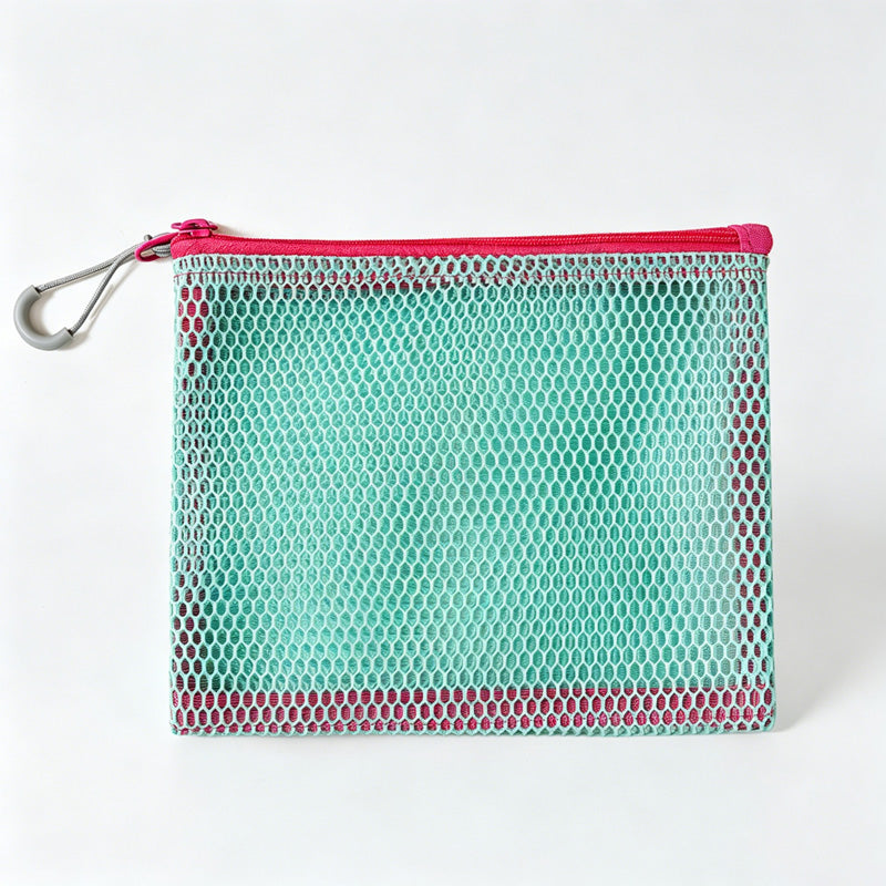 Mesh Zipper Storage Pouch