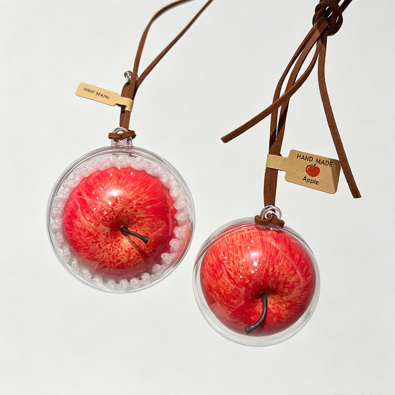 Apple Car Hanging Pendant Car Keychain