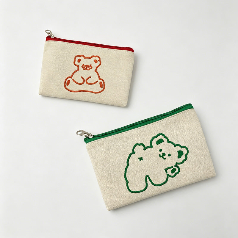 Bear Zipper Mini Pouch