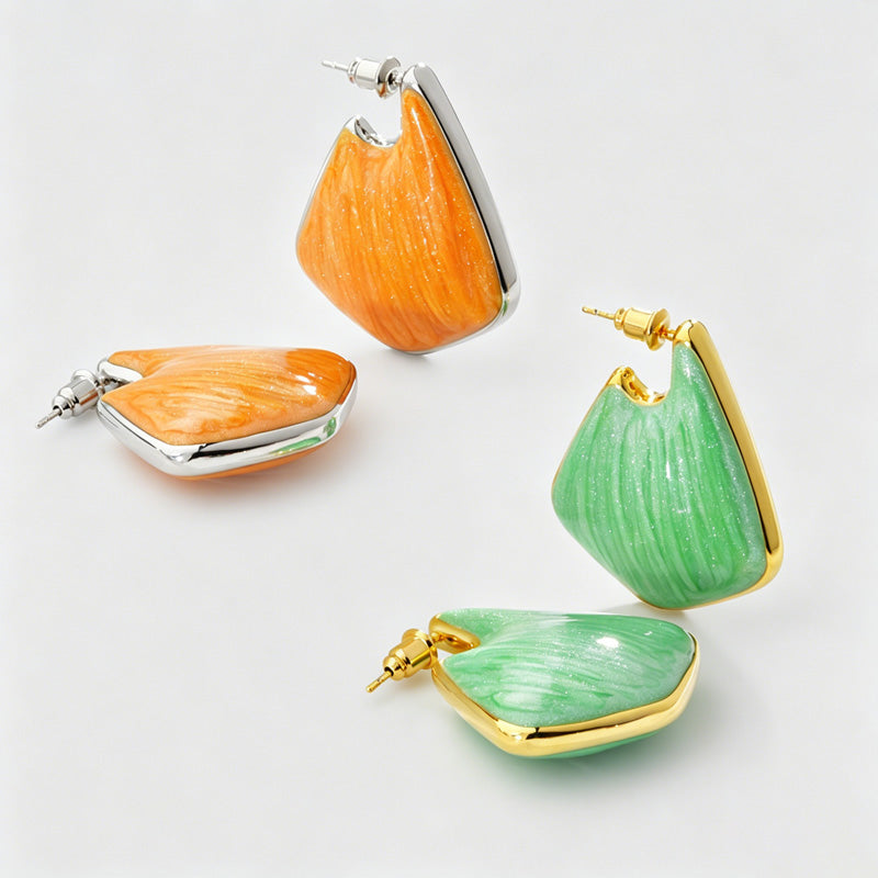 Shimmer Hoop Earrings