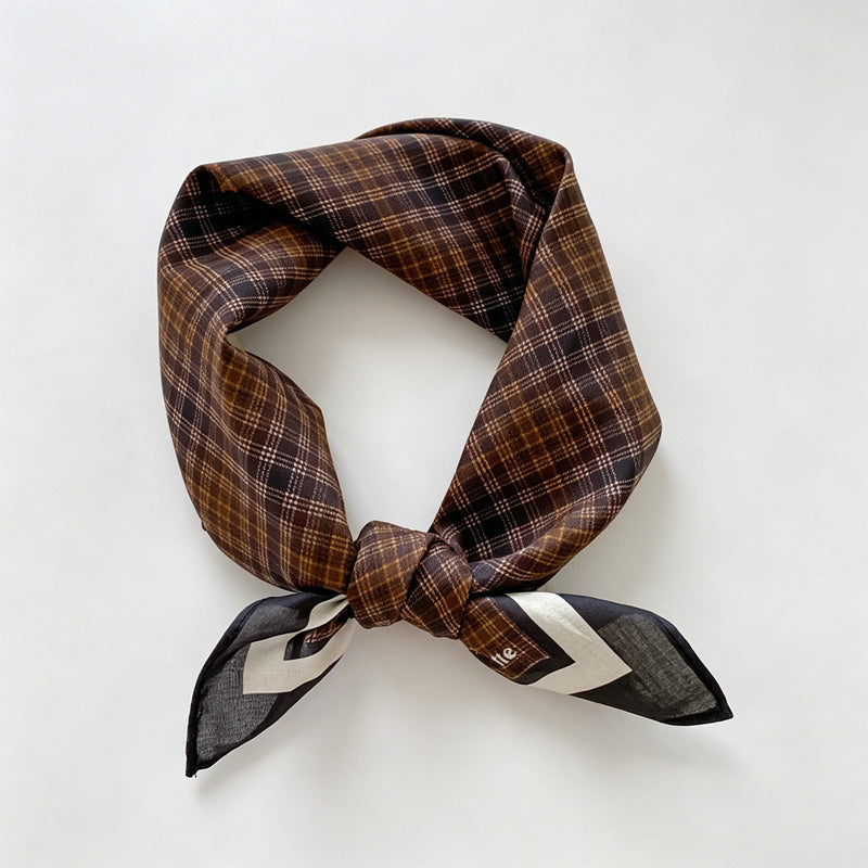 Stripe Gride Print Bandana