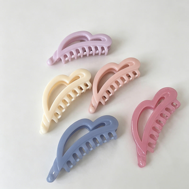Irregular Heart Banana Hair Claw Clip