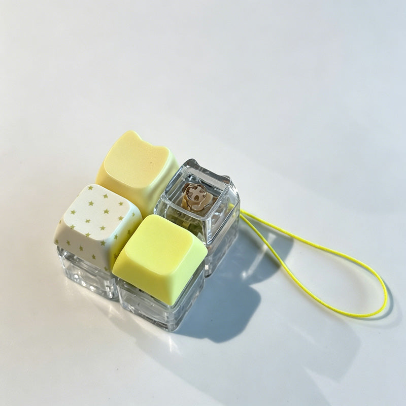 Two-Key Fidget Cat Keychain