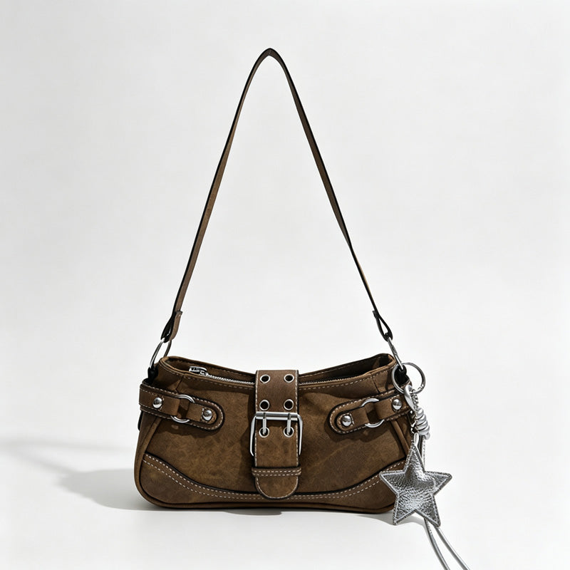 Denim Pocket Shoulder Bag