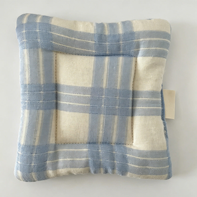 Colorful Quilted Plaid Cotton Coasters for Table