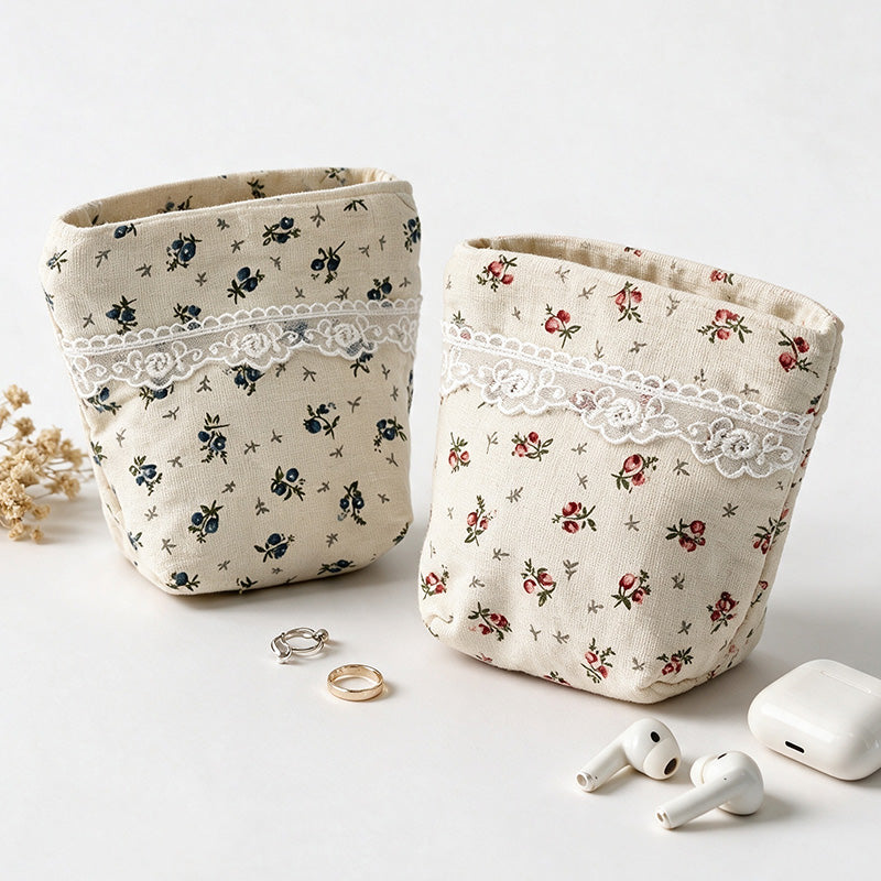 Floral Print Coin Pouch