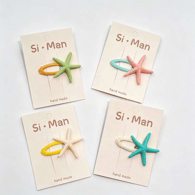 Starfish Color Block BB Hair Clip