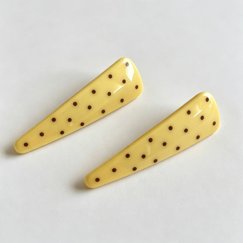 Polka Dot Side Hair Clips Set