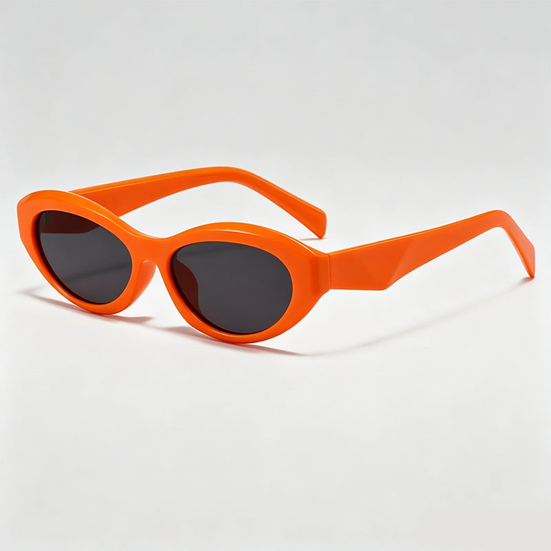 Slim Narrow Oval Cat Eye Y2K Trend Sunglasses
