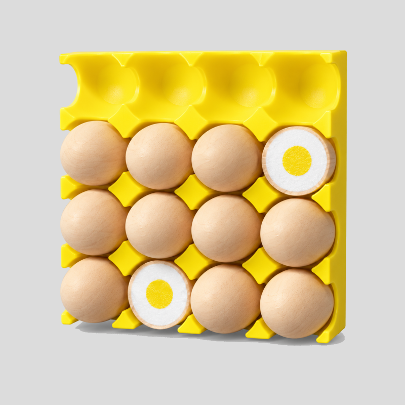 Egg Tray Fridge Magnet Set