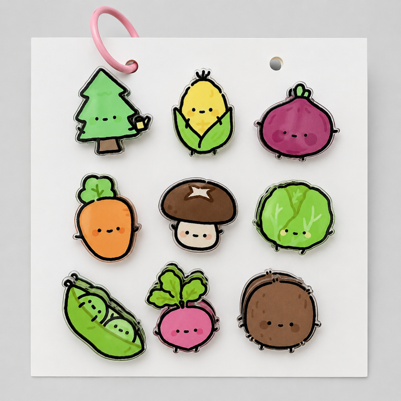 Fruit Vegetable Pattern Paper Clip