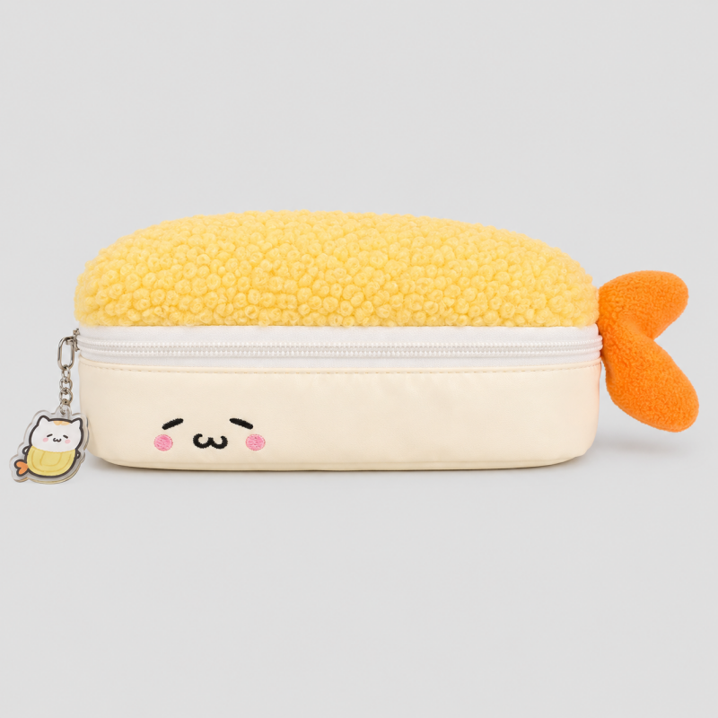 Fried Shrimp Plush Pencil Case