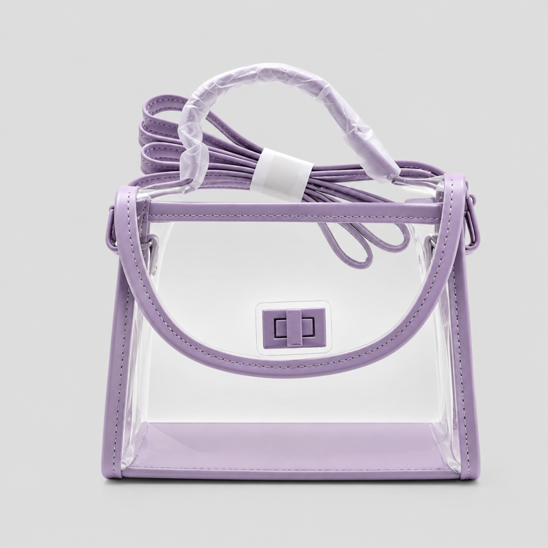 Clear Drawstring Crossbody Bag