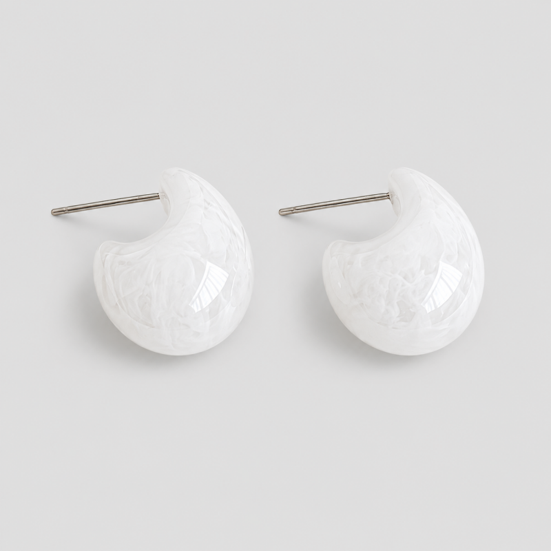 Resin Stud Earrings