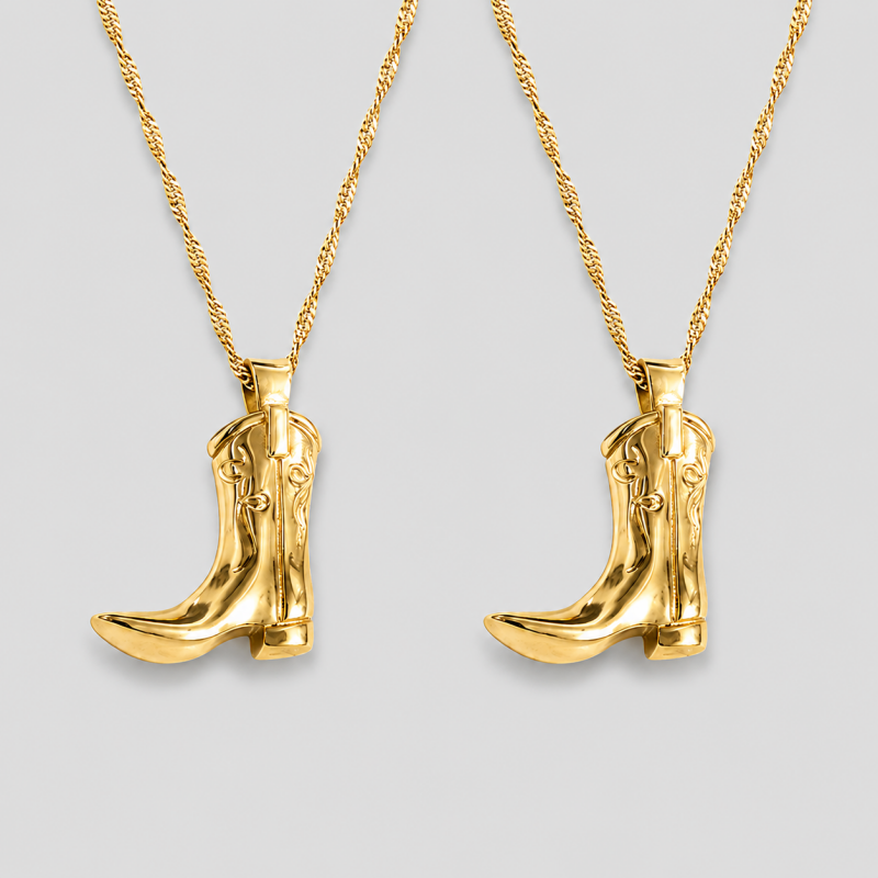 Boot Pendant Necklace