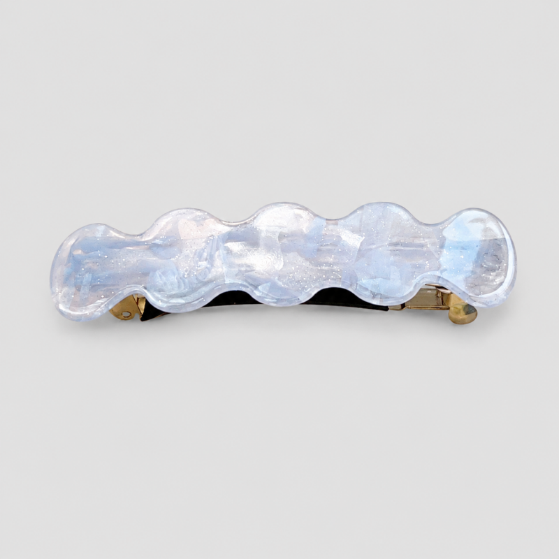 Wavy Irregular Marbled Hair Clip