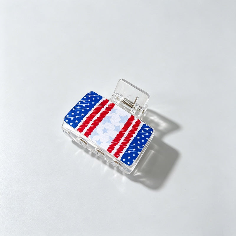 Independence Day Print Hair Clip