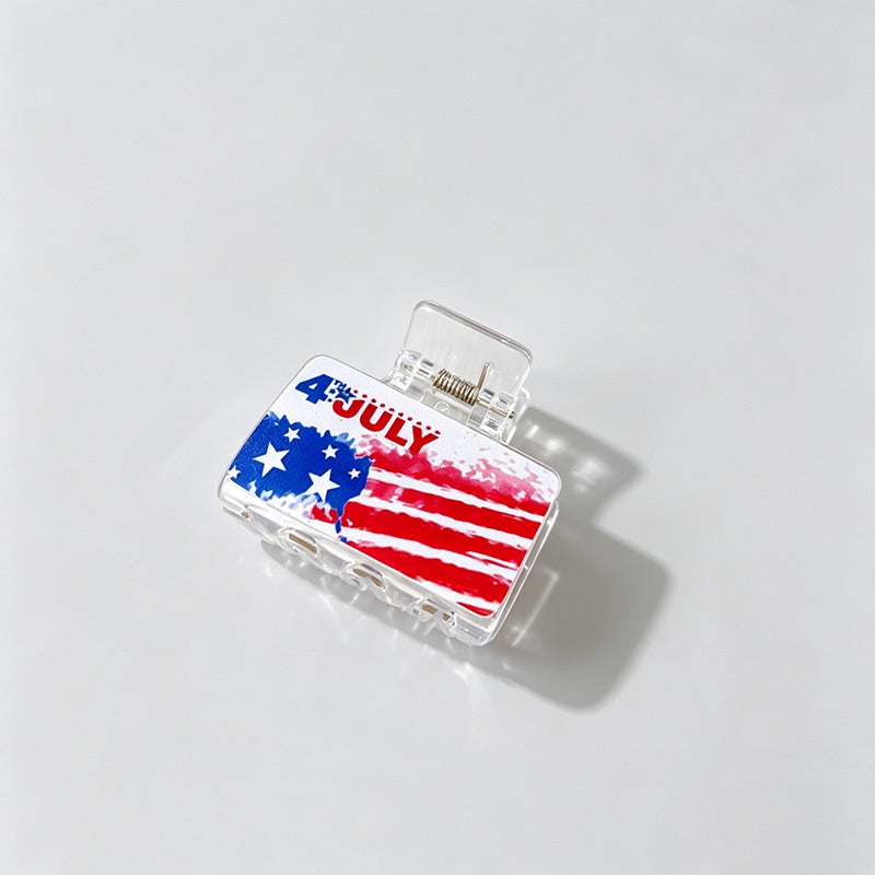 Independence Day Print Hair Clip