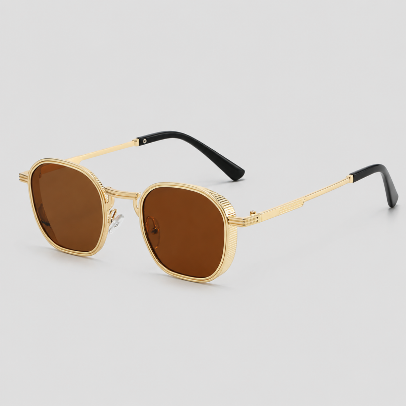 Metal Retro Double Bridge Sunglasses
