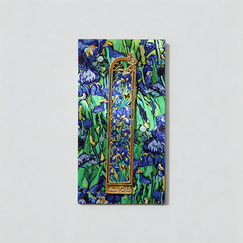 Impression Frame Oil Floral Metal Bookmarks