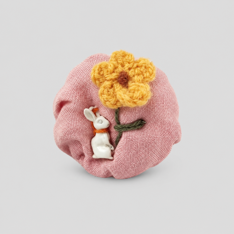 Crochet Mushroom Faux Wool Brooch