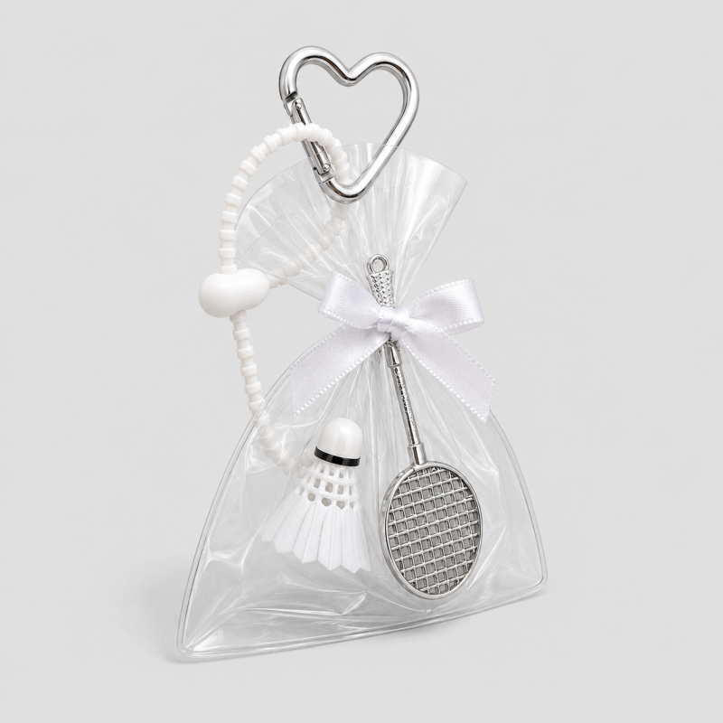 Badminton Mini Portable Bag Charm