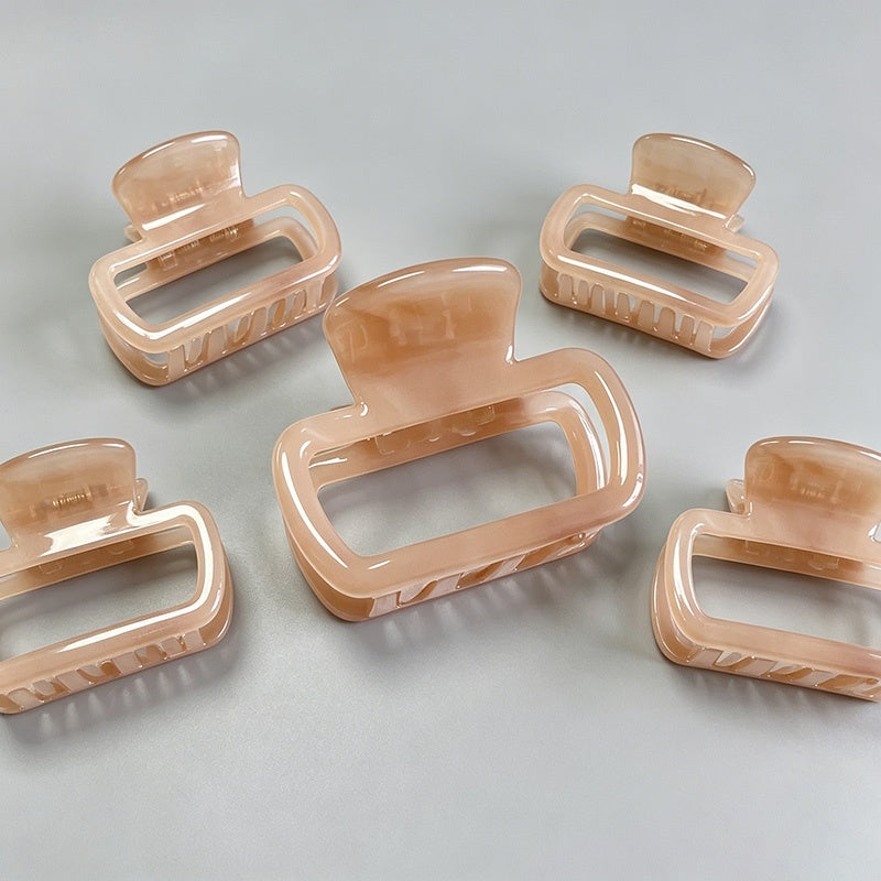 Square Hollow Hair Claw Clip