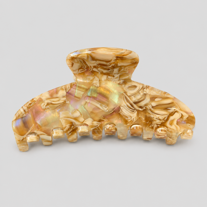 Floral Seven-Tooth Claw Clip