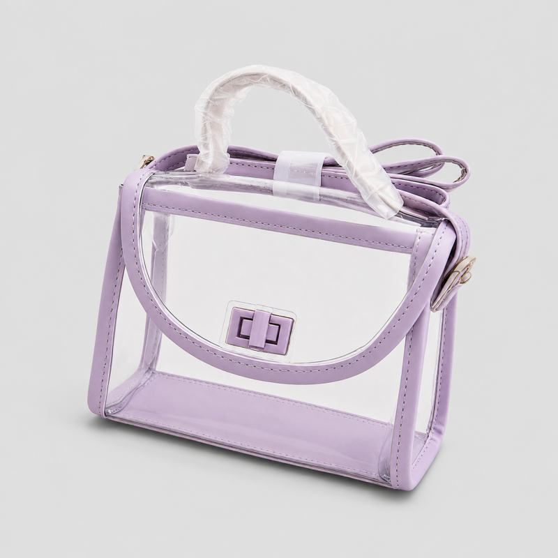 Clear Flap Shoulder Bag