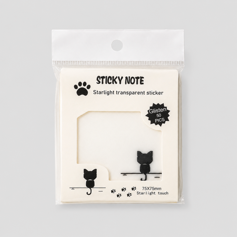 Paw Print Sticky Notes