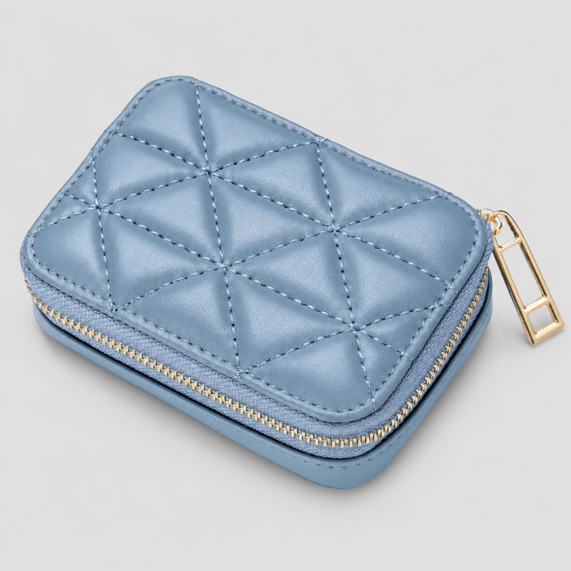 Quilted Jewelry Travel Case