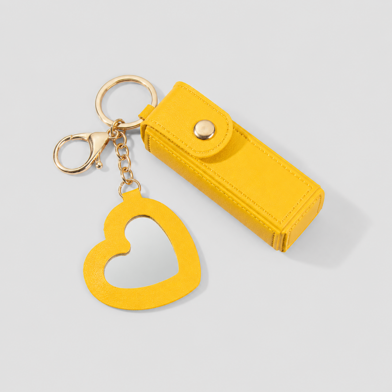 Everyday Heart Mirror Lipstick Holder Charm