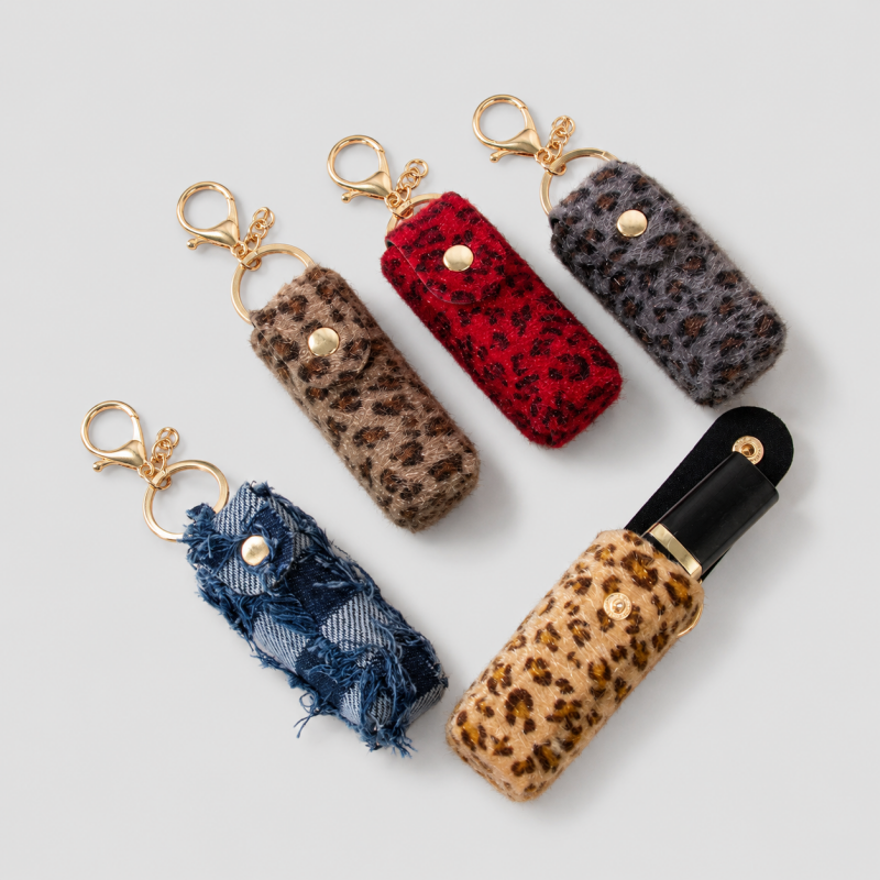 Portable Lip Balm Holder Keychain